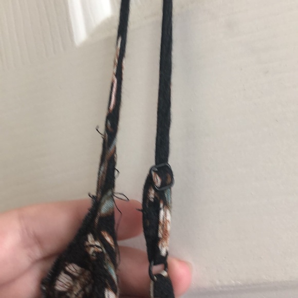 Black and Pink Floral Romper - Picture 5 of 5